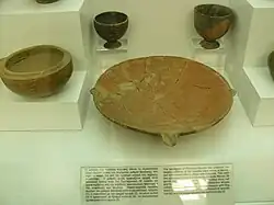 Other shapes; two "egg-cups" at rear