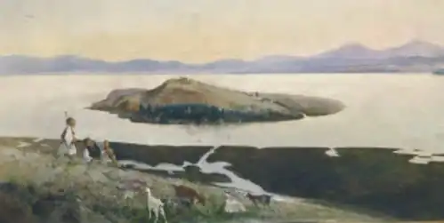 Vassileios Chatzis The island of Pamvotis (1898)