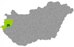Vasvár District within Hungary and Vas County.