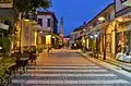 A street in Kaleiçi at evening