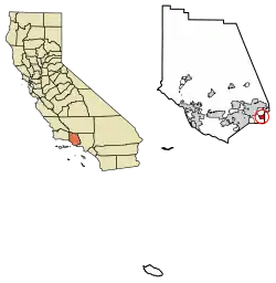 Location of Bell Canyon in Ventura County, California.