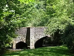 Packhorse bridge 75&nbsp;m south east of The Old Vicarage