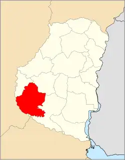 Location of Victoria Department within Entre Ríos Province