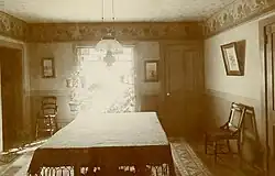Victorian style dining room, USA,, early 1900s.