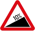Steep ascent