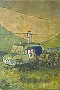MED EVACUATION (93rd EVACUATION), Oil, by James Pollock, CAT IV, 1967