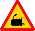 211a: Railway crossing without gates ahead