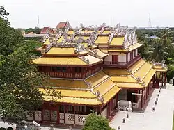 Wehart Chamrun Residential Hall, built in King Rama V period, located at Bang Pa-In Royal Palace