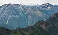 Mt. Skokomish (left) and Mt. Stone (upper right) seen from Mt. Ellinor