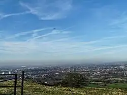 Looking north from Werneth Low across Tameside and Oldham