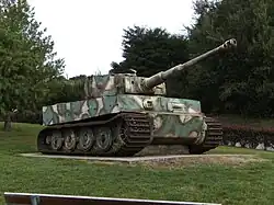The Vimoutiers Tiger tank in Vimoutiers in Normandy, France
