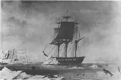 Image 8USS Vincennes at Disappointment Bay, Antarctica in early 1840 (from Southern Ocean)