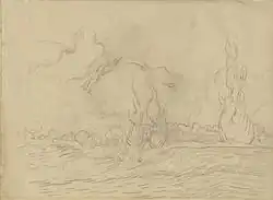 F1541r Landscape with Cypresses, Van Gogh Museum