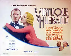 Lobby card for The Virtuous Husband