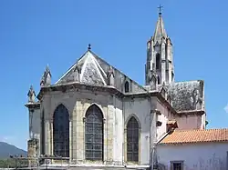 Rearview of the church