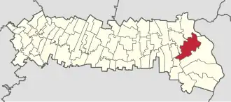 Location in Ialomița County