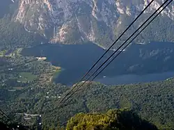 Funifor and the Bohinj lake in the background.