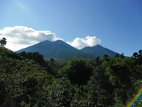 Volcán Acatenango in Guatemala.