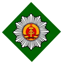National ensign of the GDR Volkspolizei-Bereitschaften (1962–1990)