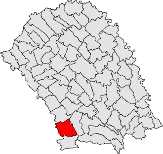 Location in Botoșani County