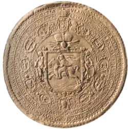 The Great Seal of Lithuania with Vytis (Waykimas) and Columns of Gediminas, belonging to Władysław IV Vasa