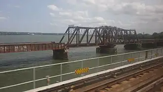 The Long bridge in Washington, DC