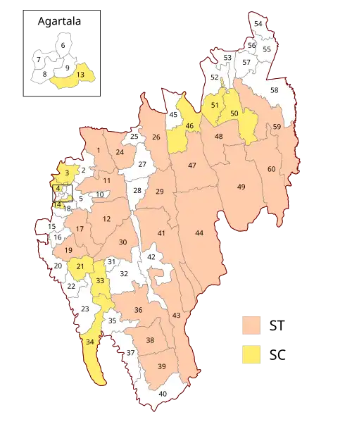 Constituencies of the Tripura Legislative Assembly