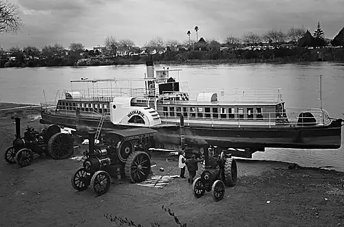 PS Waimarie being hauled out