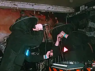 Wallowing performing live in 2022