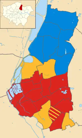 Waltham Forest 2002 results map