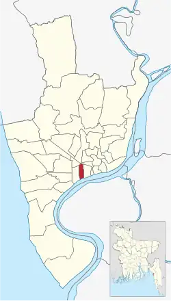 Location of West Madarbari