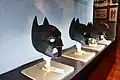 Urethane Batman cowls on the Warner Bros. Studio VIP Tour