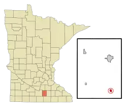 Location of New Richland, Minnesota