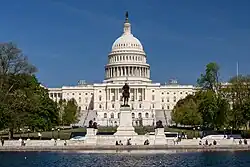 A photo of the United States Capitol.