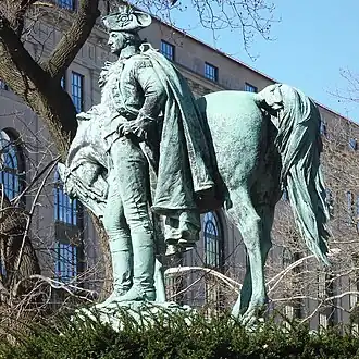 George Washington (1912), by J. Massey Rhind, Washington Park, Newark