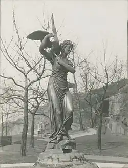 1872 bronze casting of Rush's Water Nymph and Bittern (1809)