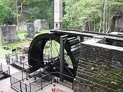 Waterwheel and industrial remains, Aberdulais Falls
