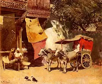 A gharry in British India