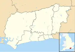 Maps of castles in England by county: L–W is located in West Sussex