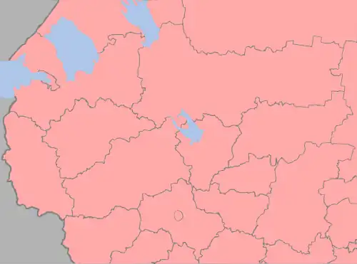 2008 Russian Second Division is located in Western part of Russia