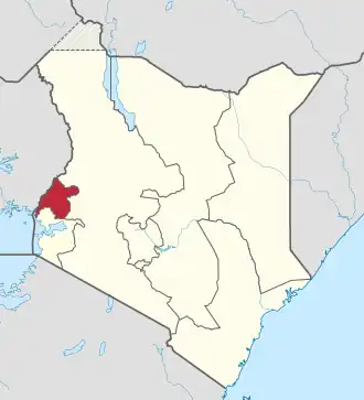 Location in Kenya.