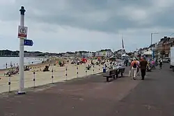 View of the beach looking south from The Esplanade.