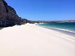 White sand beach
