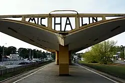 Small station Michalin near Warsaw (1936) by Kazimierz Centnerszwer. Typical modern railway station built in series near Warsaw.