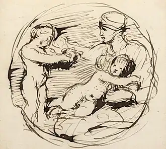 Sketch by Sir David Wilkie (c.1823)