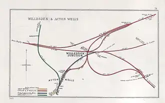 The southern junction at Acton