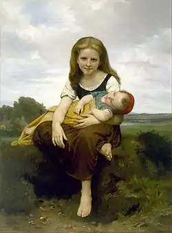 William-Adolphe Bouguereau, The Elder Sister (1869), 130.2 × 97.2&nbsp;cm
