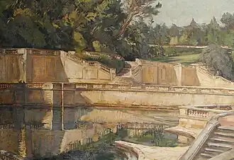 The Roman Gardens at Nîmes, ca 1912