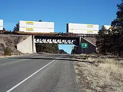 The BNSF (formerly Santa Fe Railroad) Overpass – 1957