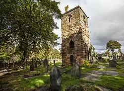 Ruins of Windleshaw Abbey in Roman Catholic Cemetery (chapel of St Thomas of Canterbury)